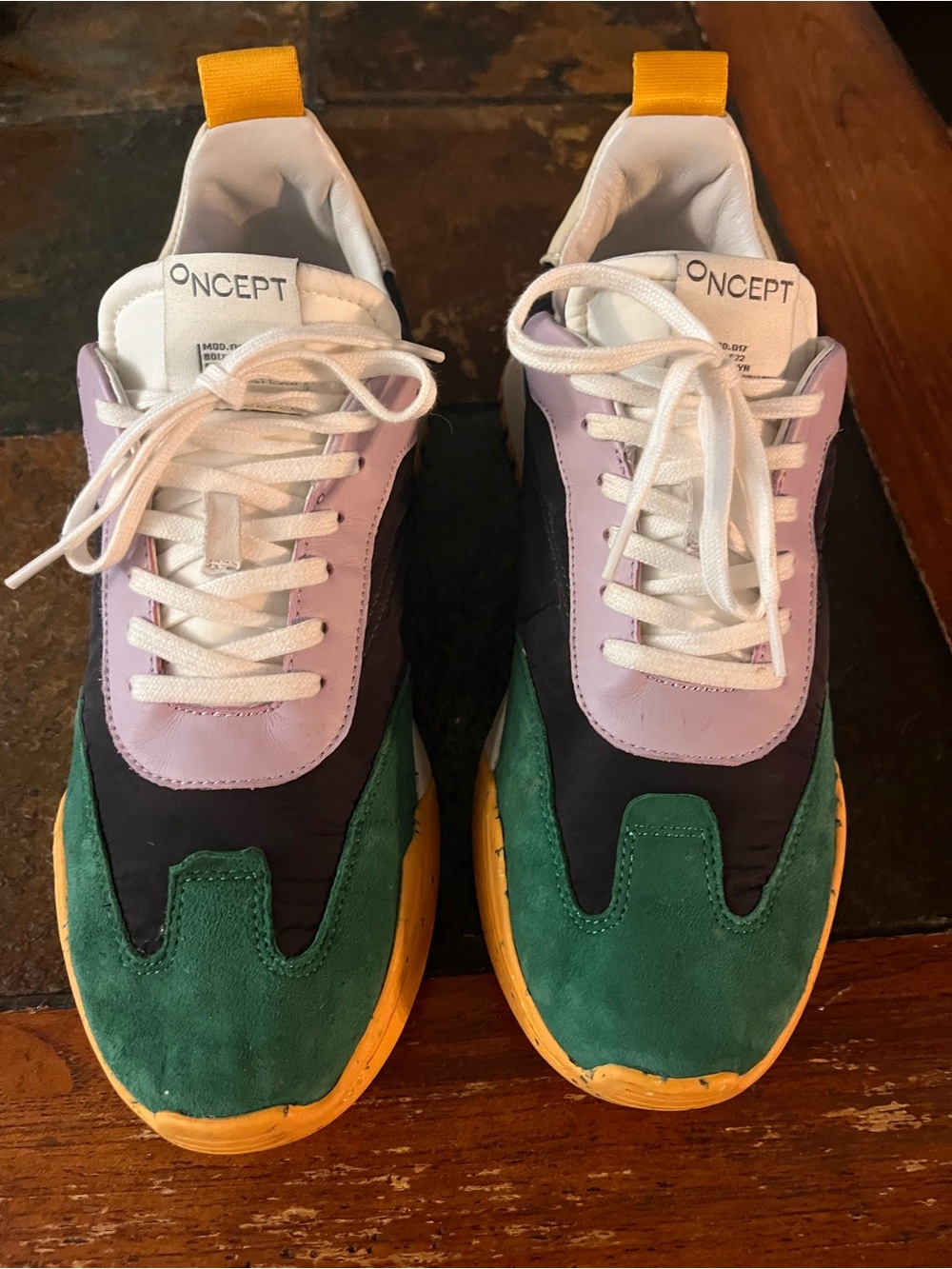 Oncept Brooklyn Sneaker - Green/Lavender/Black